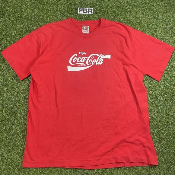 Vintage Coca Cola Logo T-shirt - Picture 1 of 9